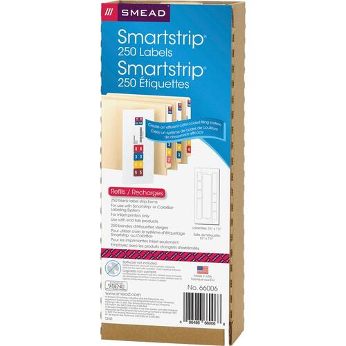 Smead Smartstrip Labeling System ColorBar Refill Labels (66006)