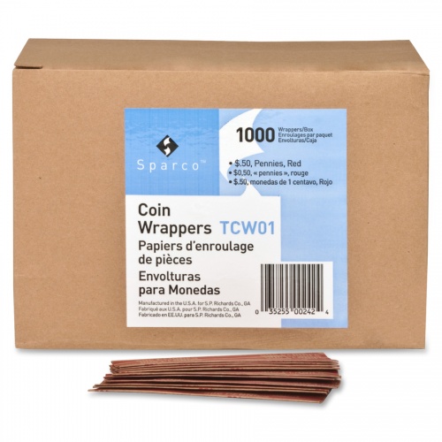 Sparco Flat Coin Wrappers (TCW01)
