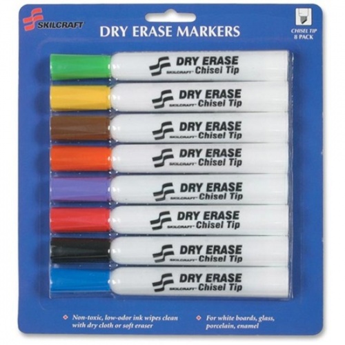 Skilcraft Dry Erase 8-Color Assorted Marker (1863605)