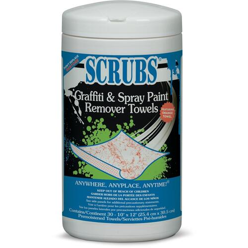 SCRUBS Graffiti/Spray Paint Remover Towels