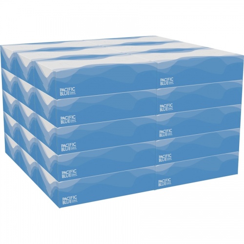 Pacific Blue Select Georgia- Pacific Preference 2-Ply Facial Tissue by GP Pro (Georgia-Pacific), Flat Box, 30 Boxes Per Case (48100)