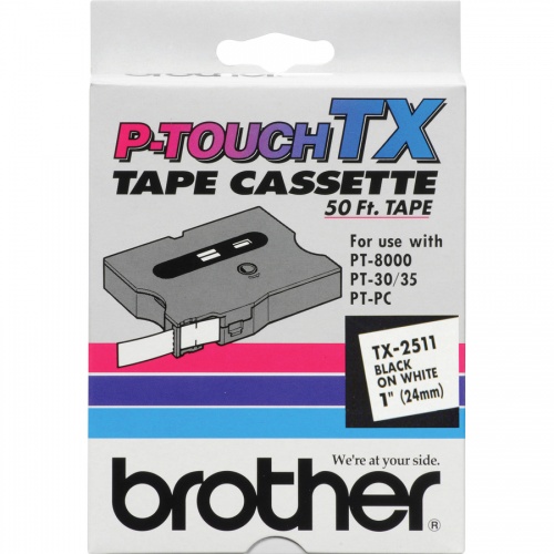 Brother TX Series Laminated Tape Cartridge (TX2511)
