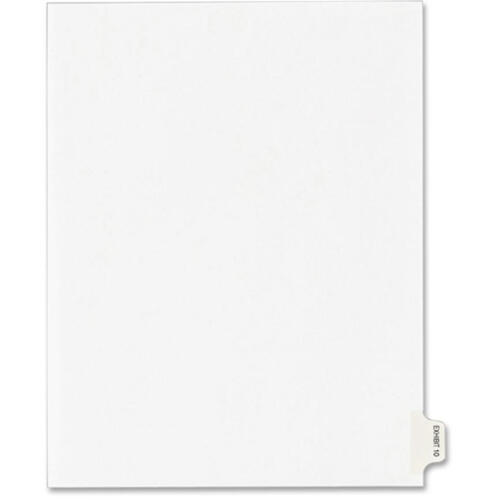 Kleer-Fax Numerical Index Dividers (80110)
