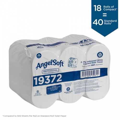 Angel Soft Professional Series Premium Embossed Coreless Toilet Paper (19372)
