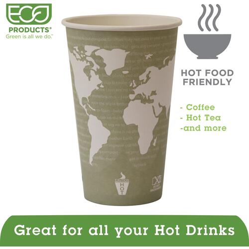 Eco-Products Renewable Resource Hot Drink Cups (EPBHC16WAPK)