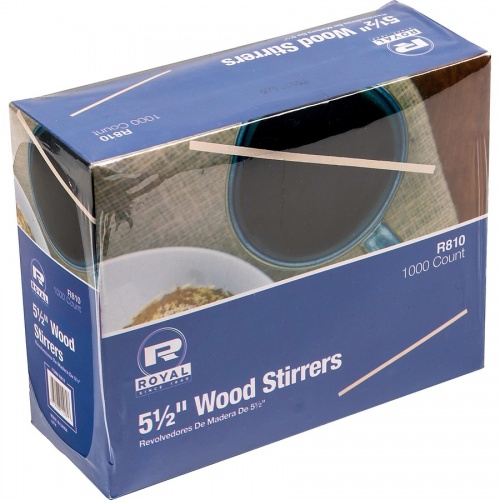Royal Paper Products Wood Coffee Stir Sticks (R810CT)