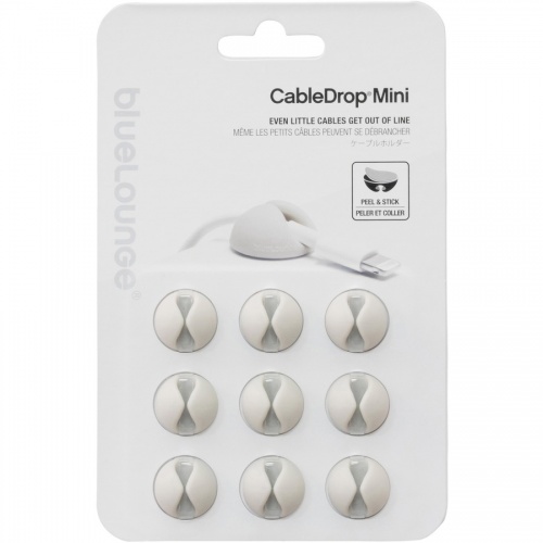 Bluelounge CableDrop Mini Cable Anchor for Small Cords (BLUCDMWH)