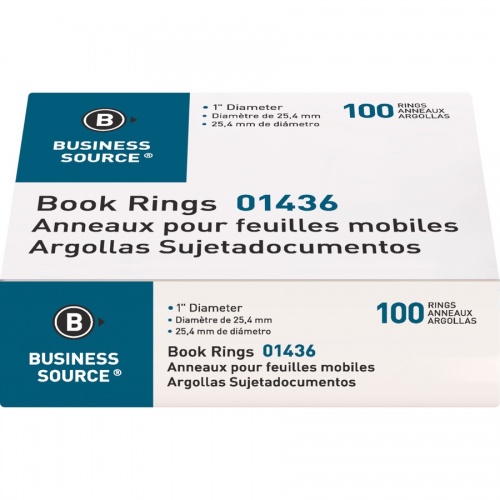 Business Source Standard Book Rings (01436BD)