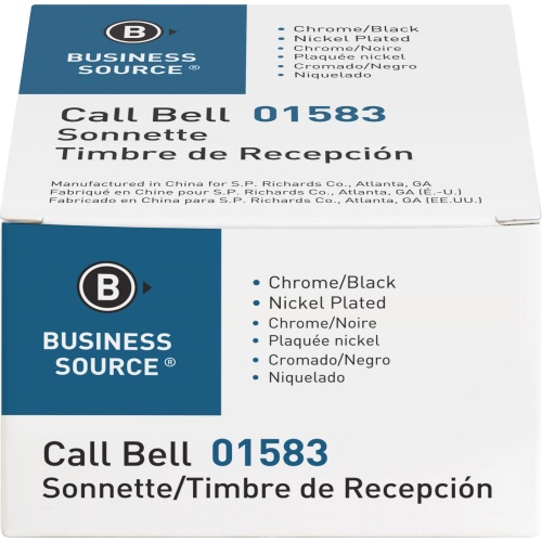 Business Source Nickel Plated Call Bell (01583)