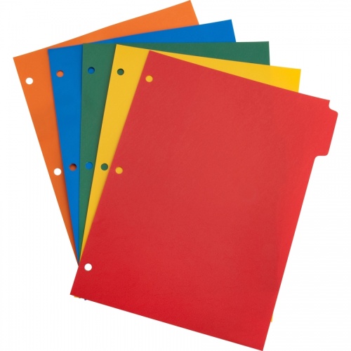 Business Source Plain Tab Color Polyethylene Index Dividers (01809)