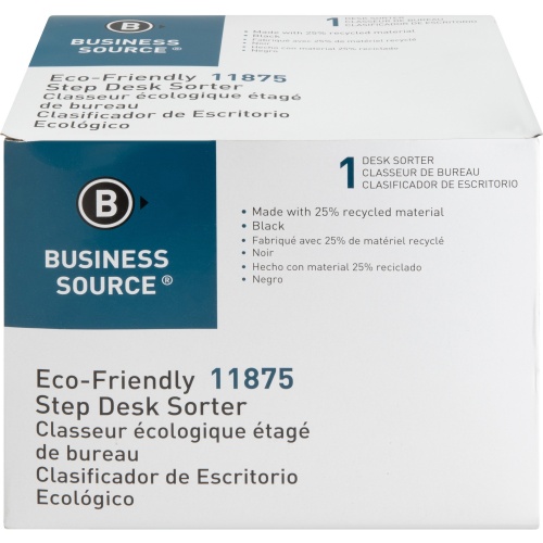 Business Source 6-slot Inclined Desk Step Sorter (11875)