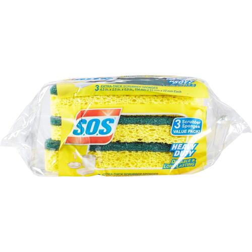 S.O.S... S.O.S.. Heavy Duty Scrubber Sponge (91029BD)