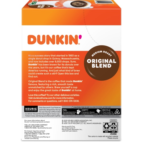 Dunkin Donuts Dunkin Donuts K-Cup Original Blend Coffee (1267)