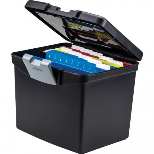 Storex Portable File Storage Box with XL Lid (61504U01C)