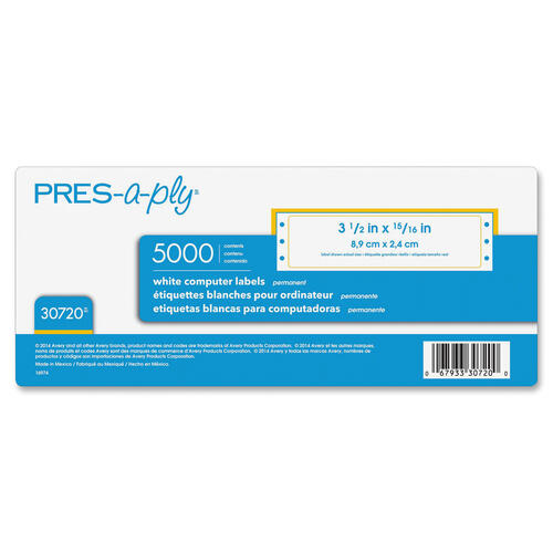 PRES-a-ply Labels for Pin-Fed Printers