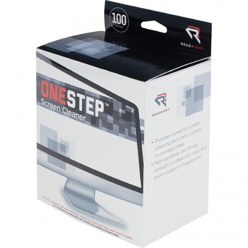 Advantus Read/Right One-Step Screen Cleaning Wipes (RR1309)