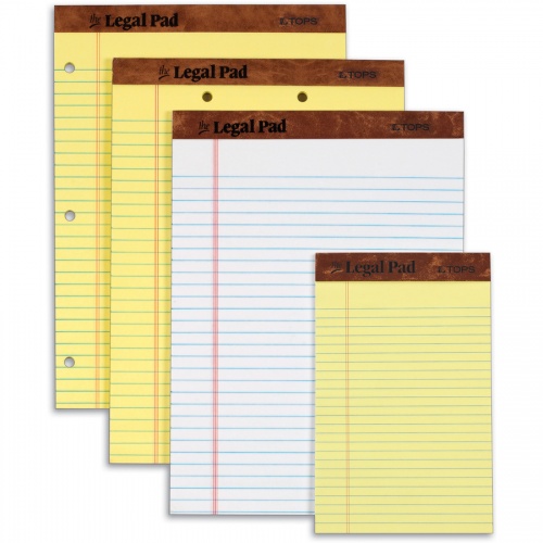 TOPS 2-Hole Top Punched Legal Pad (7531)
