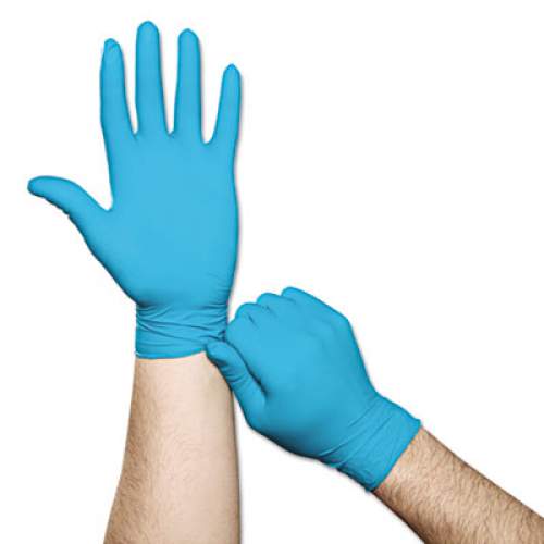 Ansell Touch N Tuff Nitrile Gloves, Teal, Size 7 1/2 - 8, 100/box (92600758)