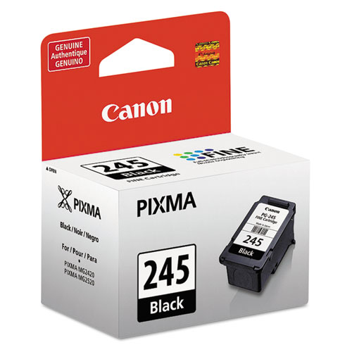 Canon 8279B001 (PG-245) ChromaLife100+ Ink, 180 Page-Yield, Black