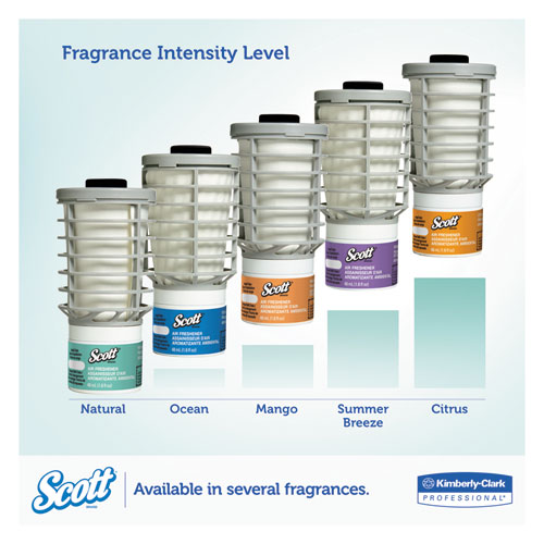Scott Essential Continuous Air Freshener Refill, Summer Fresh, 48 mL Cartridge, 6/Carton (12370)