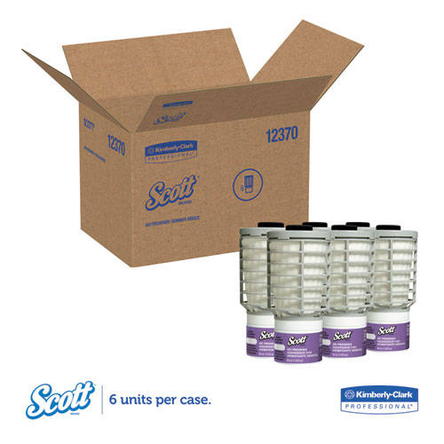 Scott Essential Continuous Air Freshener Refill, Summer Fresh, 48 mL Cartridge, 6/Carton (12370)