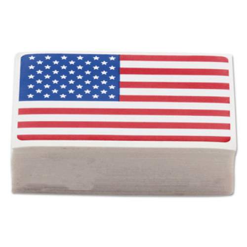 LabelMaster Warehouse Self-Adhesive Labels, USA FLAG, 4.5 x 3, Red/White/Blue, 100/Roll (USA25V)