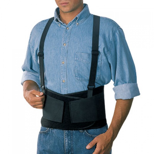 ACE Work Belt with Removable Suspenders, One Size Fits All, Up to 48" Waist Size, Black (208605)