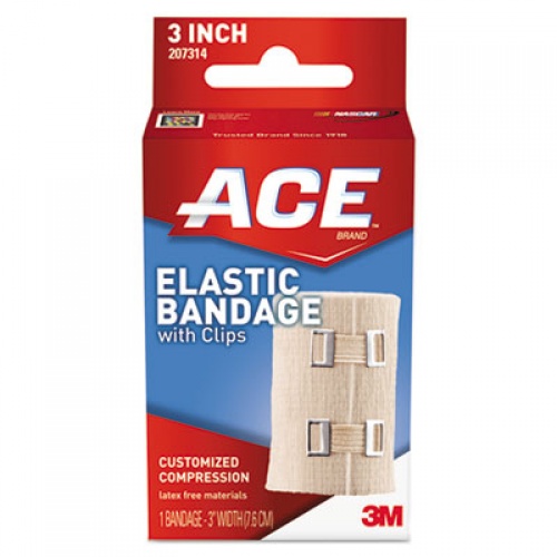 ACE Elastic Bandage with E-Z Clips, 3 x 64 (207314)