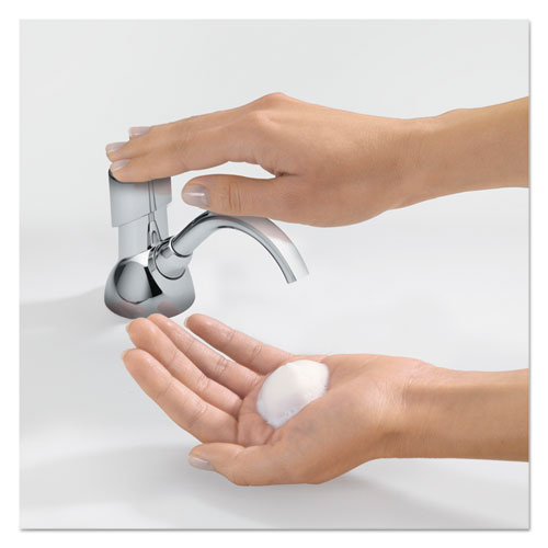 GOJO CX Counter Mount Foam Soap Dispenser, 1,500 mL/2,300 mL, 4.5 x 11.88 x 4.5, Chrome (850001)