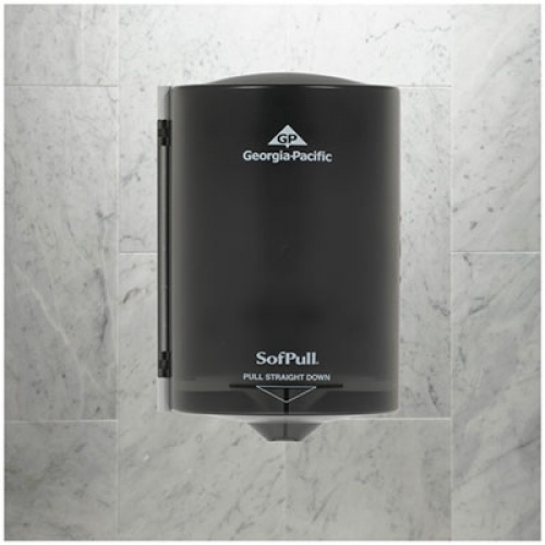 Georgia Pacific Professional Junior C-Pull Towel Dispenser, 7.13 x 6.69 x 10.75, Translucent Smoke (58008)