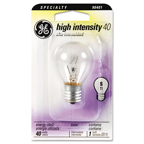GE Incandescent S11 Appliance Light Bulb, 40 W (35156)