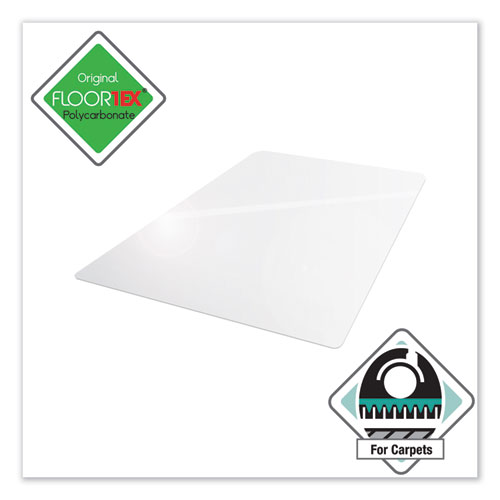 Floortex Cleartex Ultimat Polycarbonate Chair Mat for Low/Medium Pile Carpet, 35 x 47, Clear (EC118923ER)