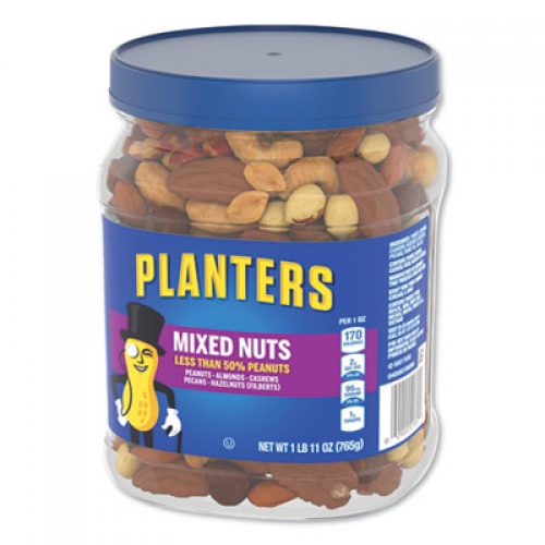 Planters SALTED MIXED NUTS, 27 OZ CANISTER (725868)