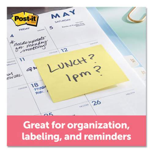 Post-it Notes Original Pads in Canary Yellow, Value Pack, 3" x 3", 100 Sheets/Pad, 24 Pads/Pack (65424VAD)