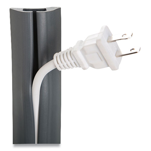 UT Wire Compact Cord Protector and Concealer, 1.6" x 5 ft, Gray (UTWCPM5GY)