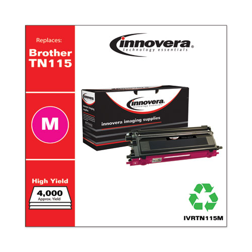 Innovera Remanufactured Magenta High-Yield Toner, Replacement for TN115M, 4,000 Page-Yield