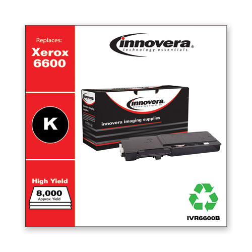 Innovera Remanufactured Black High-Yield Toner, Replacement for 106R02228, 8,000 Page-Yield (6600B)