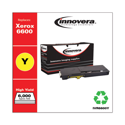 Innovera Remanufactured Yellow High-Yield Toner, Replacement for 106R02227, 6,000 Page-Yield (6600Y)