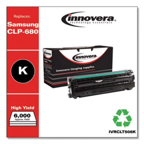 Innovera Remanufactured Black High-Yield Toner, Replacement for CLT-K506L, 6,000 Page-Yield (CLT506K)