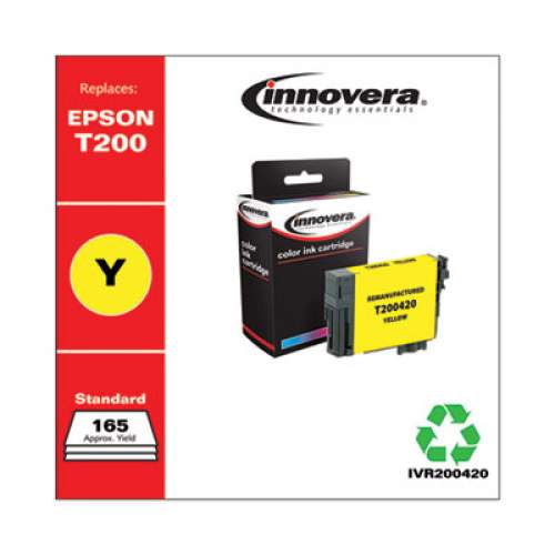 Innovera REMANUFACTURED YELLOW INK, REPLACEMENT FOR EPSON T200 (T200420), 165 PAGE-YIELD