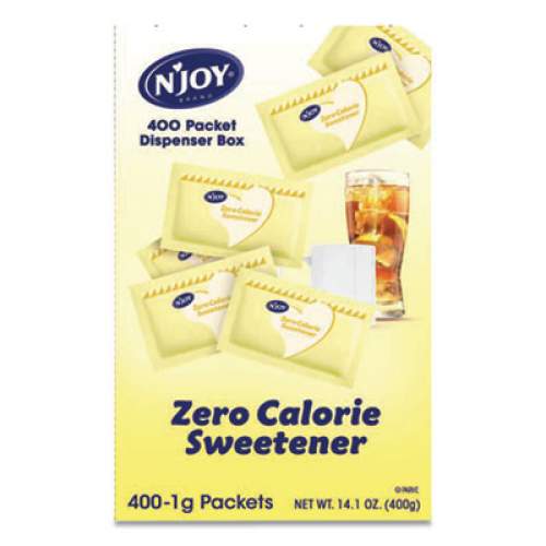 N'Joy YELLOW SUCRALOSE ZERO CALORIE SWEETENER PACKETS, 0.04 OZ PACKET, 400 PACKETS/BOX (41676)