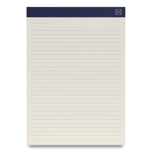 TRU RED Notepads, Wide/Legal Rule, 50 Ivory 8.5 x 11.75 Sheets, 12/Pack (24419928)