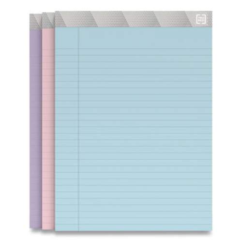 TRU RED Notepads, Wide/Legal Rule, 50 Assorted Pastel-Color 8.5 x 11.75 Sheets, 6/Pack (24419933)