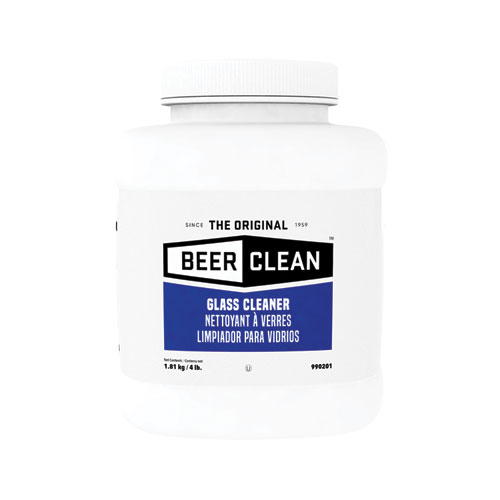 Diversey Beer Clean Glass Cleaner, Unscented, Powder, 4 lb. Container (990201)