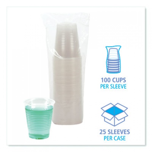 Boardwalk Translucent Plastic Cold Cups, 12 oz, Polypropylene, 50 Cups/Sleeve, 20 Sleeves/Carton (TRANSCUP12CT)
