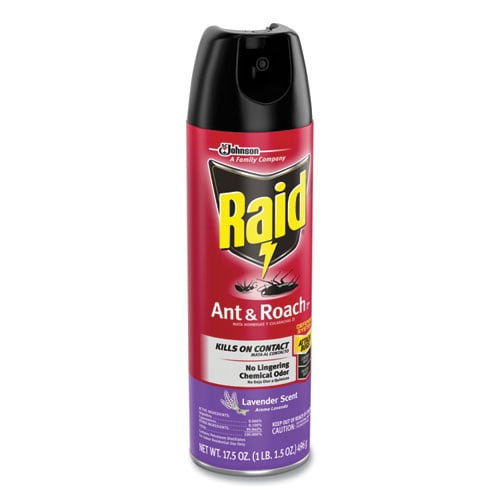 Raid Ant and Roach Killer, 17.5 oz Aerosol, Lavendar (334632EA)