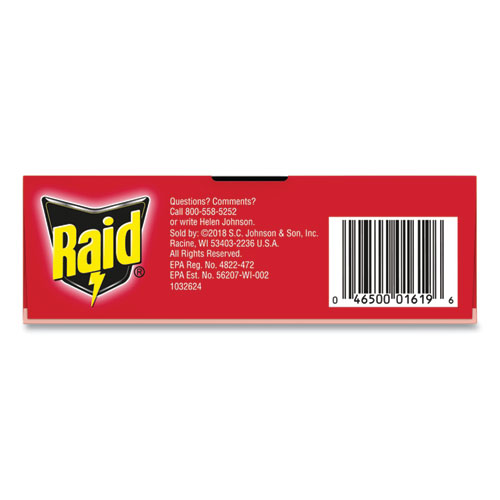Raid Roach Baits, 0.7 Oz, Box, 6/carton (697330)
