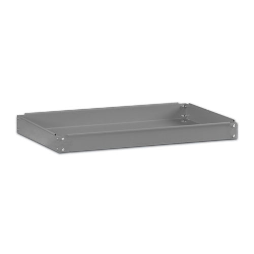 Tennsco Two-Shelf Metal Cart, 24w x 36d x 32h, Gray (SC2436)