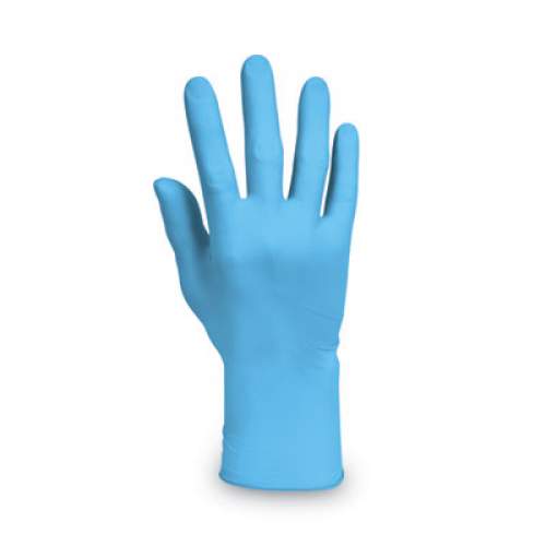 KleenGuard G10 Comfort Plus Blue Nitrile Gloves. Light Blue, X-Large, 100/Box (54189)