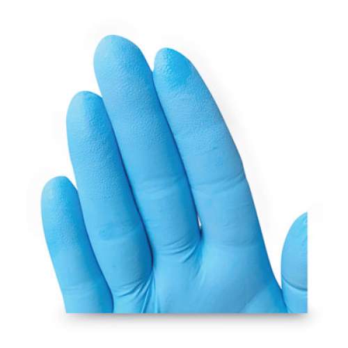 KleenGuard G10 Comfort Plus Blue Nitrile Gloves, Light Blue, Large, 100/Box (54188)